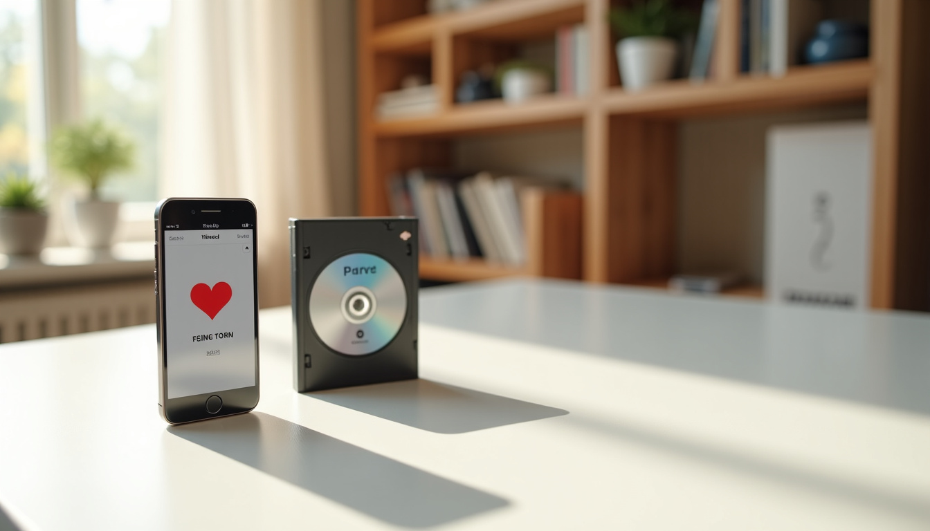 Capture d’écran de l’application Vinted montrant une annonce de DVD en vente