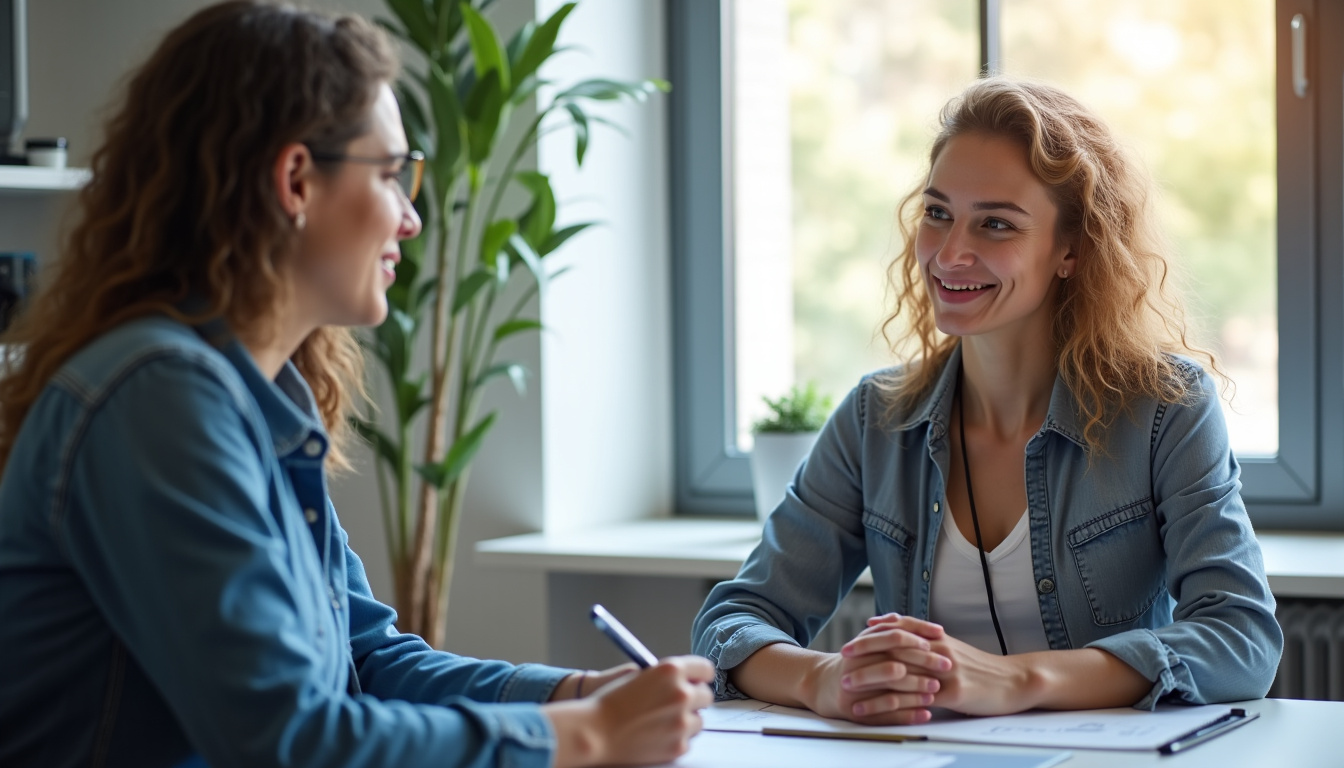 Conseiller France Travail accompagnant un travailleur reconnu RQTH dans un entretien individuel