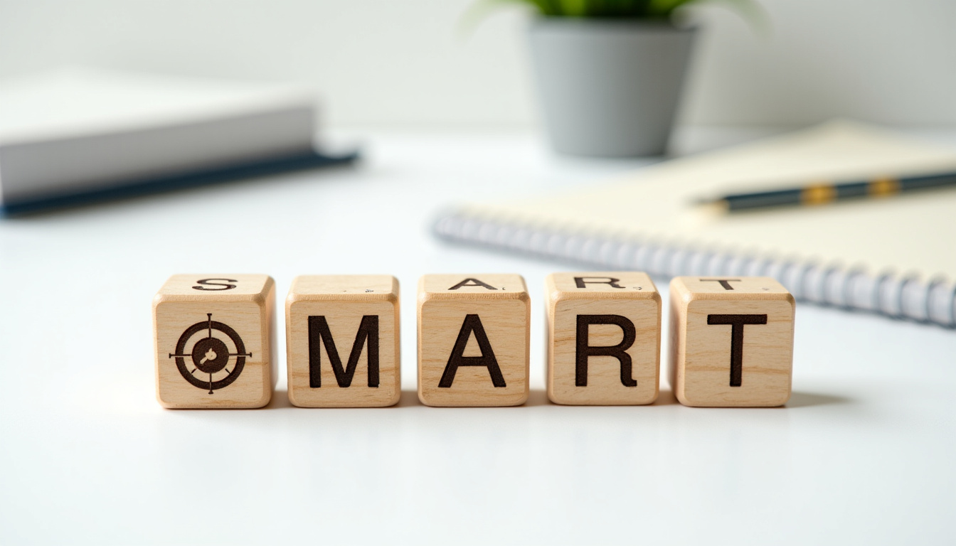 Illustration d’une méthode SMART pour définir des objectifs de plan d’amélioration de site web