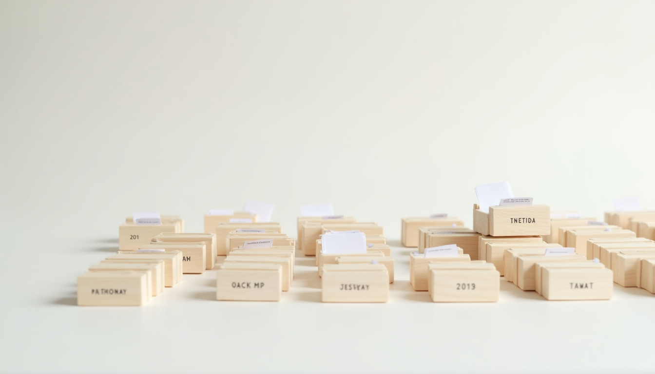 Organisation de fiches de paie numériques dans un dossier classé par année et mois