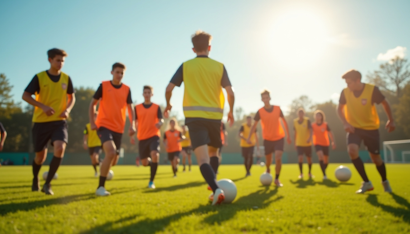 Groupe de stagiaires en formation BPJEPS en train de pratiquer une activité physique encadrée