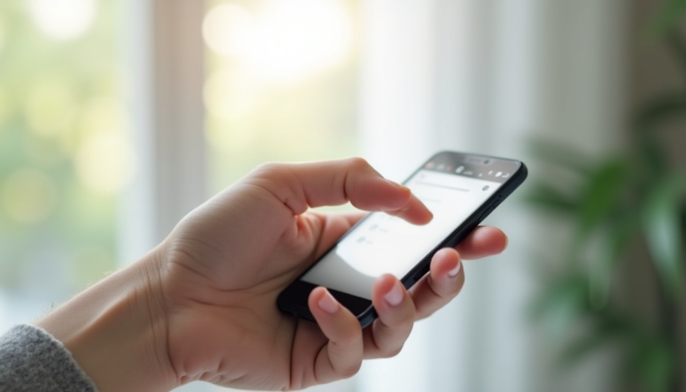 Illustration montrant un client laissant un avis sur un smartphone